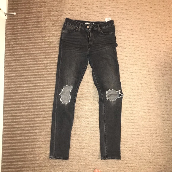 Levi’s high rise skinny distressed black jeans. - Picture 2 of 2
